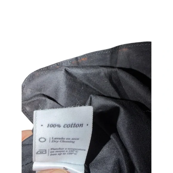 Atelier 1756 Brown Orange Butterfly Smocked Cutout Mini Cotton Dress XL NWT - Picture 12 of 13